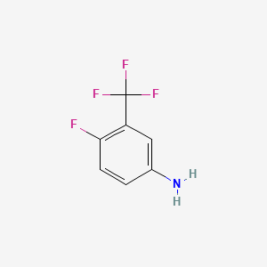 molecular formula C7H5F4N B1329471 4-氟-3-(三氟甲基)苯胺 CAS No. 2357-47-3