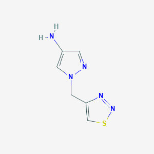 1-[(1,2,3-Thiadiazol-4-yl)methyl]-1H-pyrazol-4-amine