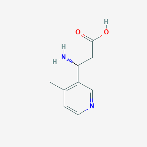 (3R)-3-amino-3-(4-methylpyridin-3-yl)propanoic acid