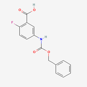 5-{[(Benzyloxy)carbonyl]amino}-2-fluorobenzoic acid