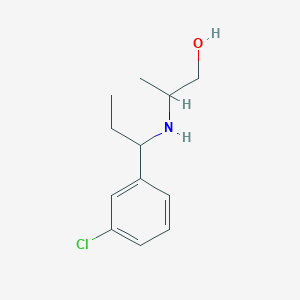 2-{[1-(3-Chlorophenyl)propyl]amino}propan-1-ol