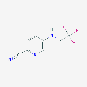 5-[(2,2,2-Trifluoroethyl)amino]pyridine-2-carbonitrile