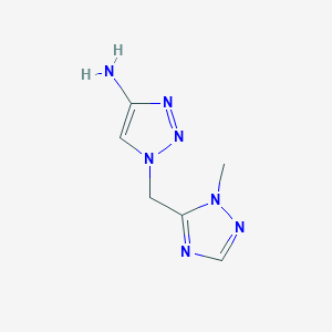 1-[(1-methyl-1H-1,2,4-triazol-5-yl)methyl]-1H-1,2,3-triazol-4-amine