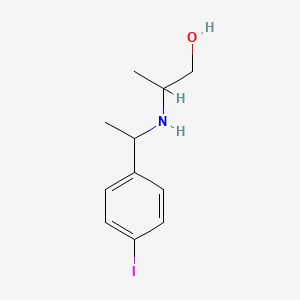 2-{[1-(4-Iodophenyl)ethyl]amino}propan-1-ol