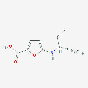 5-[(Pent-1-yn-3-yl)amino]furan-2-carboxylic acid