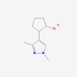 2-(1,3-Dimethyl-1H-pyrazol-4-yl)cyclopentan-1-ol