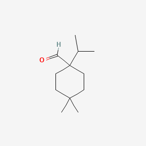 4,4-Dimethyl-1-(propan-2-yl)cyclohexane-1-carbaldehyde