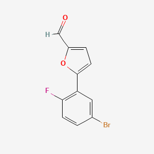 5-(5-Bromo-2-fluorophenyl)furan-2-carbaldehyde