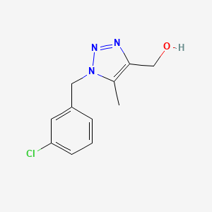 {1-[(3-chlorophenyl)methyl]-5-methyl-1H-1,2,3-triazol-4-yl}methanol