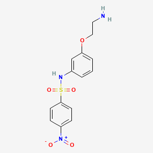 N-[3-(2-Aminoethoxy)phenyl]-4-nitrobenzene-1-sulfonamide