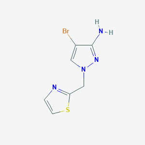 4-Bromo-1-(1,3-thiazol-2-ylmethyl)-1H-pyrazol-3-amine