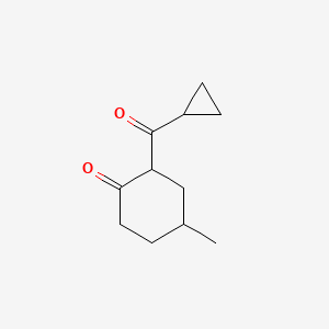 2-Cyclopropanecarbonyl-4-methylcyclohexan-1-one