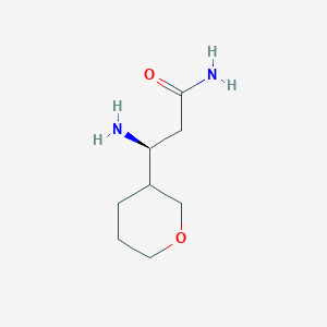 (3S)-3-Amino-3-(oxan-3-yl)propanamide