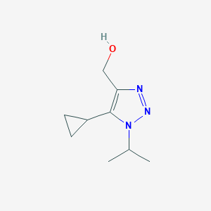 [5-Cyclopropyl-1-(propan-2-yl)-1H-1,2,3-triazol-4-yl]methanol