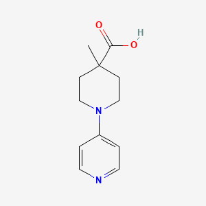 4-Methyl-1-(pyridin-4-yl)piperidine-4-carboxylic acid