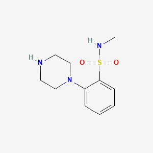 N-Methyl-2-(piperazin-1-yl)benzene-1-sulfonamide