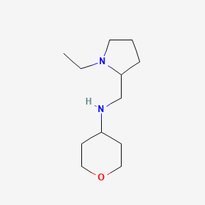 N-[(1-ethylpyrrolidin-2-yl)methyl]oxan-4-amine