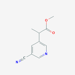 Methyl 2-(5-cyanopyridin-3-yl)propanoate