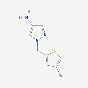 1-[(4-Bromothiophen-2-YL)methyl]-1H-pyrazol-4-amine