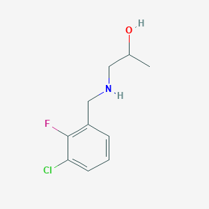 1-{[(3-Chloro-2-fluorophenyl)methyl]amino}propan-2-ol