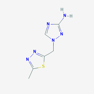 1-[(5-Methyl-1,3,4-thiadiazol-2-yl)methyl]-1H-1,2,4-triazol-3-amine