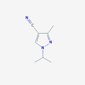 3-Methyl-1-(propan-2-YL)-1H-pyrazole-4-carbonitrile