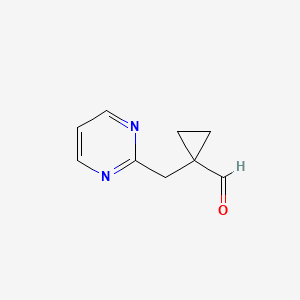 1-[(Pyrimidin-2-yl)methyl]cyclopropane-1-carbaldehyde