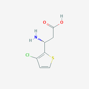 (3R)-3-Amino-3-(3-chlorothiophen-2-YL)propanoic acid