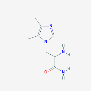 2-amino-3-(4,5-dimethyl-1H-imidazol-1-yl)propanamide