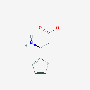 methyl (3S)-3-amino-3-(thiophen-2-yl)propanoate