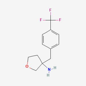 3-{[4-(Trifluoromethyl)phenyl]methyl}oxolan-3-amine