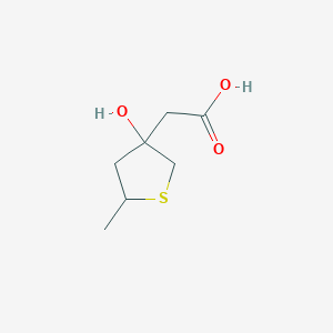 2-(3-Hydroxy-5-methylthiolan-3-yl)acetic acid