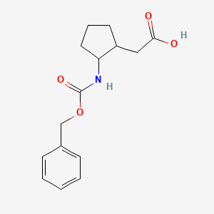 2-(2-{[(Benzyloxy)carbonyl]amino}cyclopentyl)acetic acid