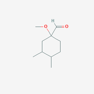 1-Methoxy-3,4-dimethylcyclohexane-1-carbaldehyde