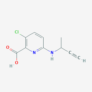 6-[(But-3-yn-2-yl)amino]-3-chloropyridine-2-carboxylic acid