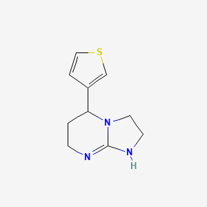 5-(Thiophen-3-yl)-2H,3H,5H,6H,7H,8H-imidazo[1,2-a]pyrimidine