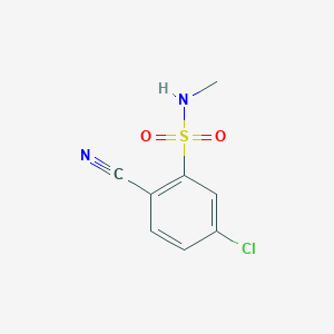 5-Chloro-2-cyano-N-methylbenzene-1-sulfonamide