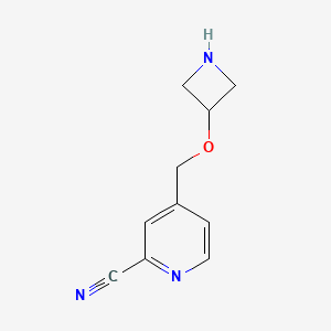 4-[(Azetidin-3-yloxy)methyl]pyridine-2-carbonitrile