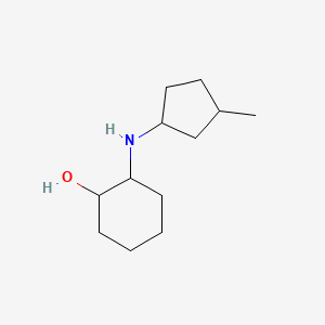 molecular formula C12H23NO B13295426 2-[(3-Methylcyclopentyl)amino]cyclohexan-1-ol 