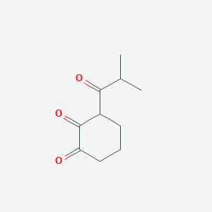 3-(2-Methylpropanoyl)cyclohexane-1,2-dione