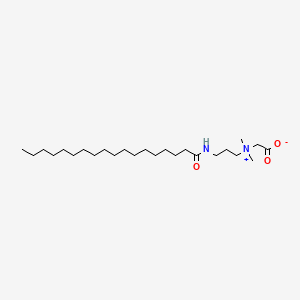 B1329544 1-Propanaminium, N-(carboxymethyl)-N,N-dimethyl-3-[(1-oxooctadecyl)amino]-, inner salt CAS No. 6179-44-8