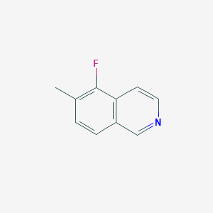 molecular formula C10H8FN B13295444 5-Fluoro-6-methylisoquinoline 