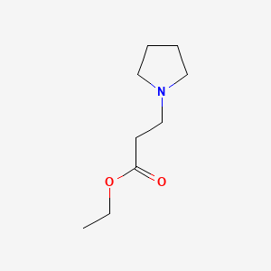 B1329548 1-Pyrrolidinepropionic acid, ethyl ester CAS No. 6317-35-7