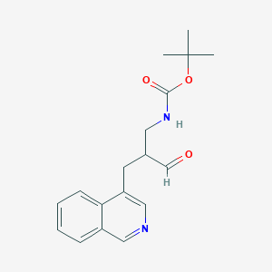 tert-ButylN-[2-(isoquinolin-4-ylmethyl)-3-oxopropyl]carbamate