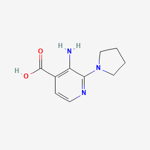 3-Amino-2-(pyrrolidin-1-yl)pyridine-4-carboxylic acid