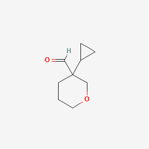 3-Cyclopropyloxane-3-carbaldehyde