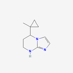 molecular formula C10H15N3 B13295530 5-(1-Methylcyclopropyl)-5H,6H,7H,8H-imidazo[1,2-a]pyrimidine 