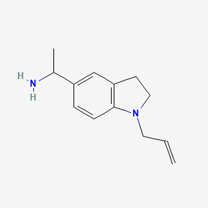 1-[1-(Prop-2-en-1-yl)-2,3-dihydro-1H-indol-5-yl]ethan-1-amine