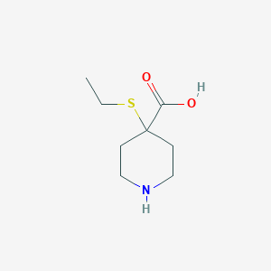 4-(Ethylsulfanyl)piperidine-4-carboxylic acid