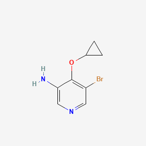 5-Bromo-4-cyclopropoxypyridin-3-amine